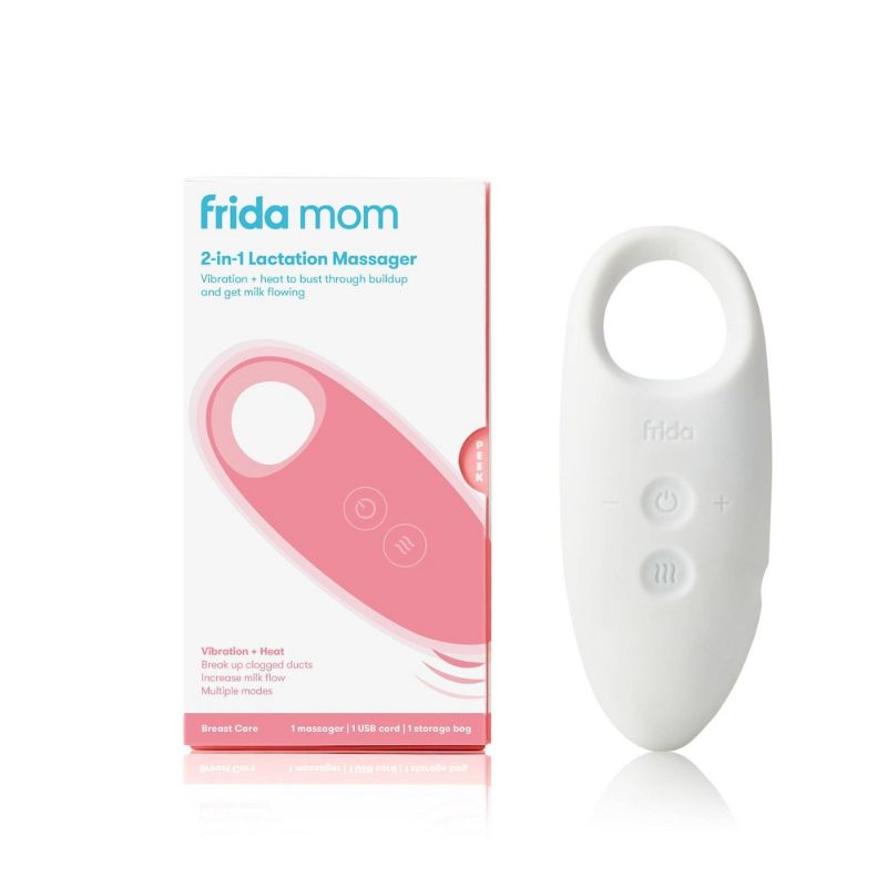 Photo 1 of Frida Mom 2-in-1 Lactation Massager and Breastfeeding Supplement with Vibration and Heat for Breast Care
