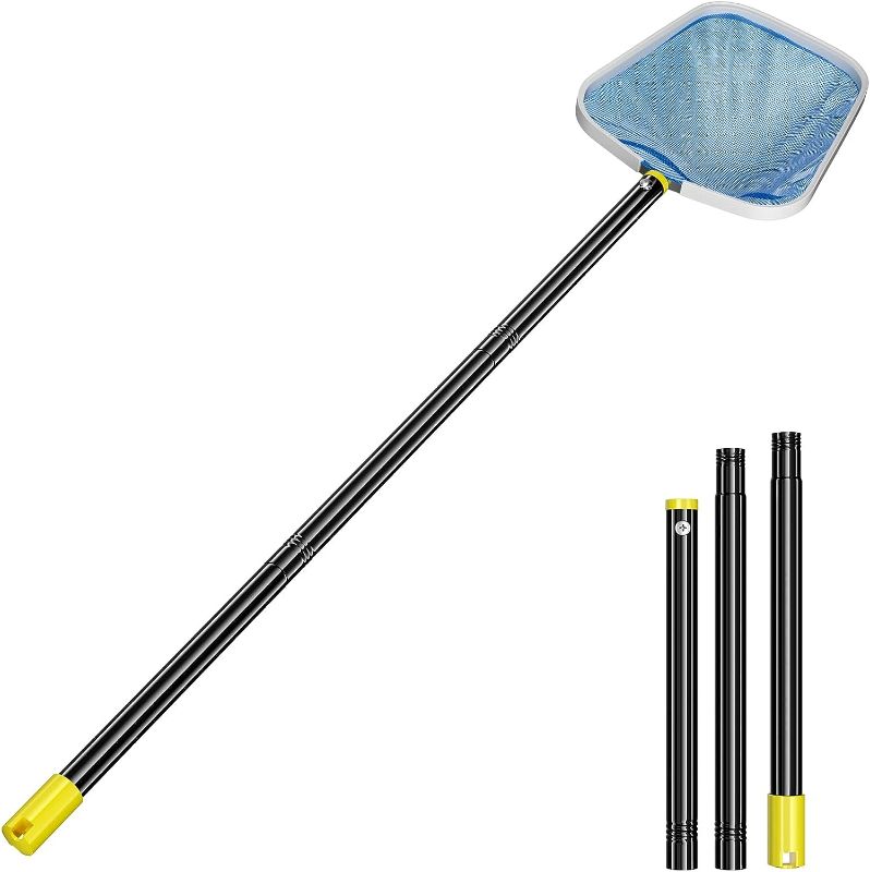 Photo 1 of 
Pool Skimmer Net with Pole,Swimming Pool Net Fine Mesh with 5FT Stainless Steel Pole,Leaf Skimmer Mesh Fast Cleaning,Easy Scoop Edge,Debris Pickup Removal