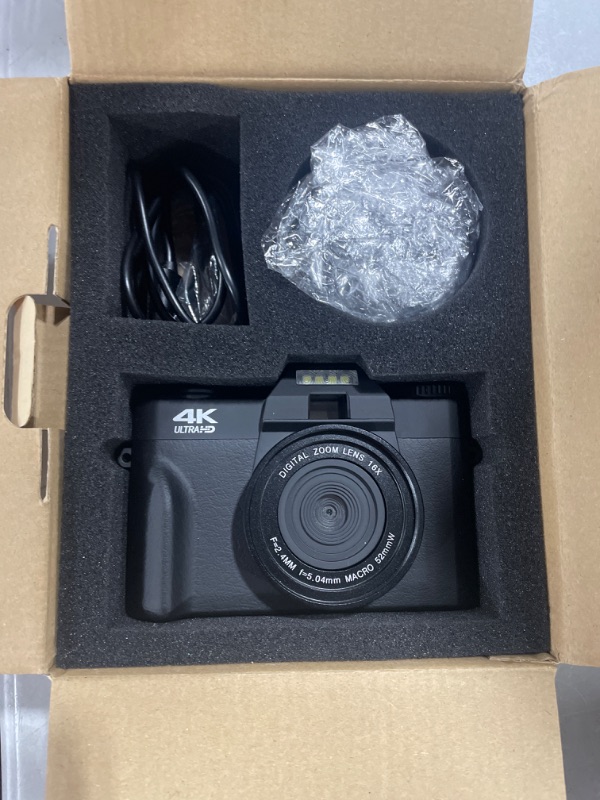 Photo 1 of 4K High Definition Video Camera Digital Camera Vlogging Camera for Home Travel
