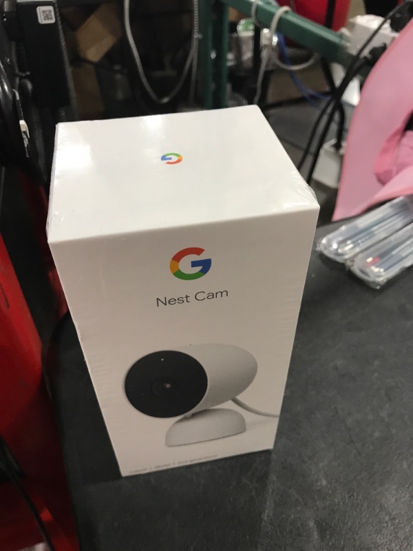 Photo 2 of Google Nest Security Cam (Wired) - 2nd Generation - Snow 2nd Gen 1 Count (Pack of 1) Nest Cam (Indoor, Wired) - Snow