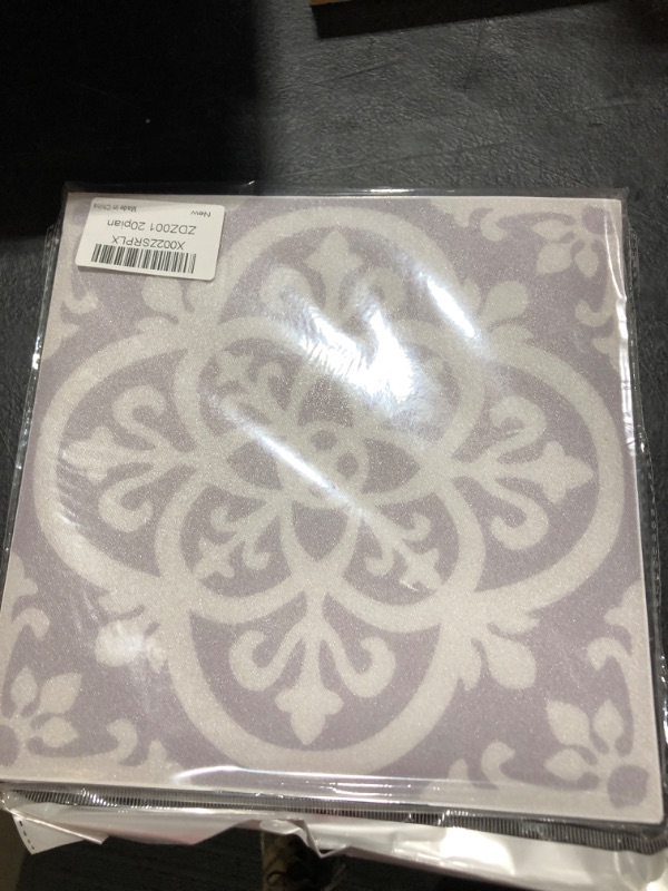 Photo 1 of Peel and Stick Floor Tile Gray Vinyl Flooring 12 in X 12 in (10 pcs/Pack) Easy to Line Up and Install for Quick Fix Bathroom Kitchen