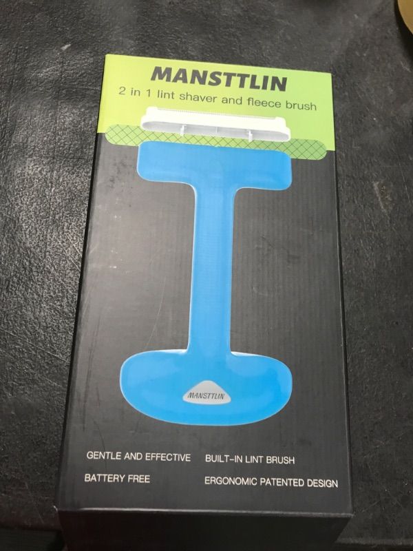 Photo 1 of  2 IN 1 LINT SHAVER AND FLEECE BRUSH  BLUE 