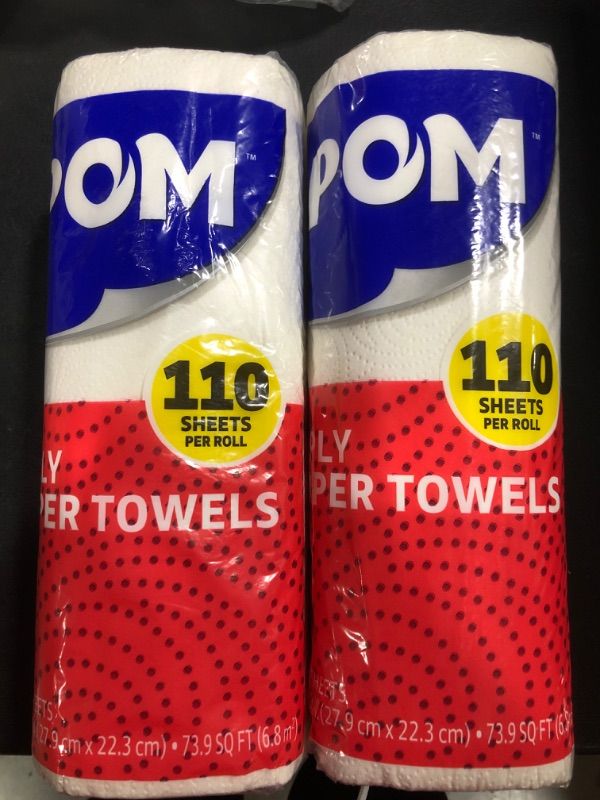 Photo 1 of 2 Pack- POM™ Perforated Paper Towels by Georgia-Pacific, White, 110 sheets