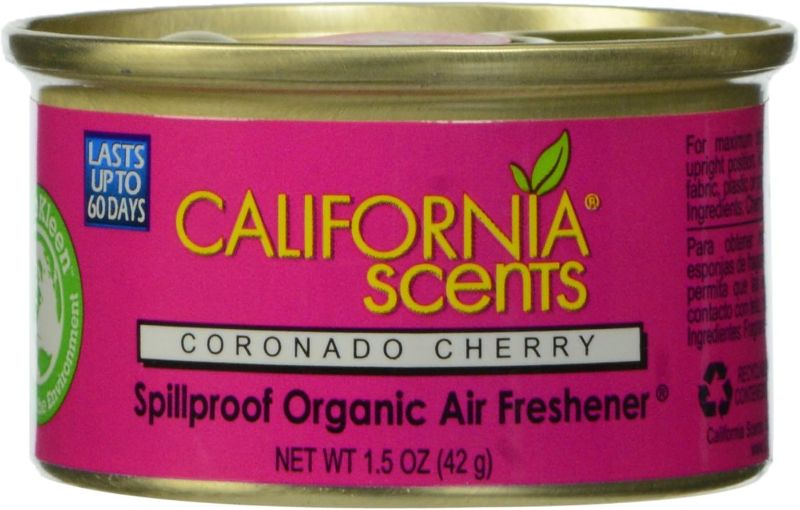 Photo 1 of 2 Pack- California Scents Spillproof Organic Air Freshener, Fragrance for Home Office Car, 1.5 Ounce Canister (Coronado Cherry)
