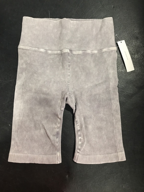 Photo 1 of [Size XS-S] Women's High Rise Seamless Tummy Control Moisture Wicking Yoga Athletic Biker Short
