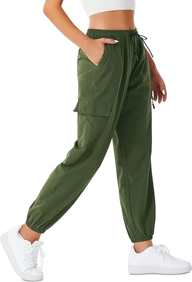 Photo 1 of [Size XXL] Versatile Women's Joggers Hiking Pants - Quick Dry with Cargo Pockets for Athletic, Workout, Scrubs and Outdoor in Summer