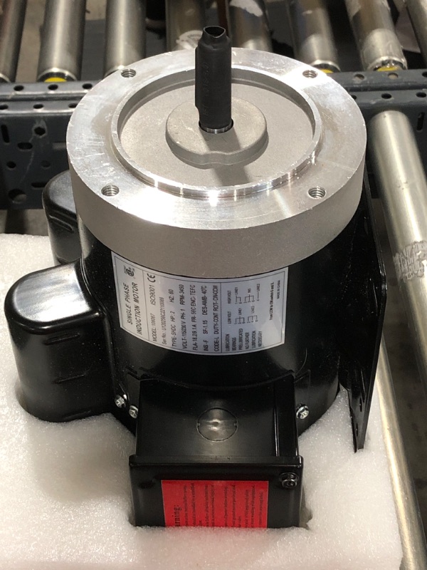 Photo 2 of 2HP Electric Motor 3450 RPM General Purpose Single Phase Motor 56C Frame 115V/230V 5/8"Shaft Diameter Rolled Steel Shell TEFC 60HZ 2HP 3450 RPM  (MODEL :10867)