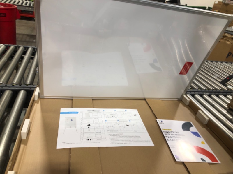 Photo 3 of Easel White Board - Magnetic Tripod Whiteboard Portable Dry Erase Board 36 x 24 inches Flipchart Easel Board Height Adjustable, 3' x 2' Portable White Board *Silver 36 x 24