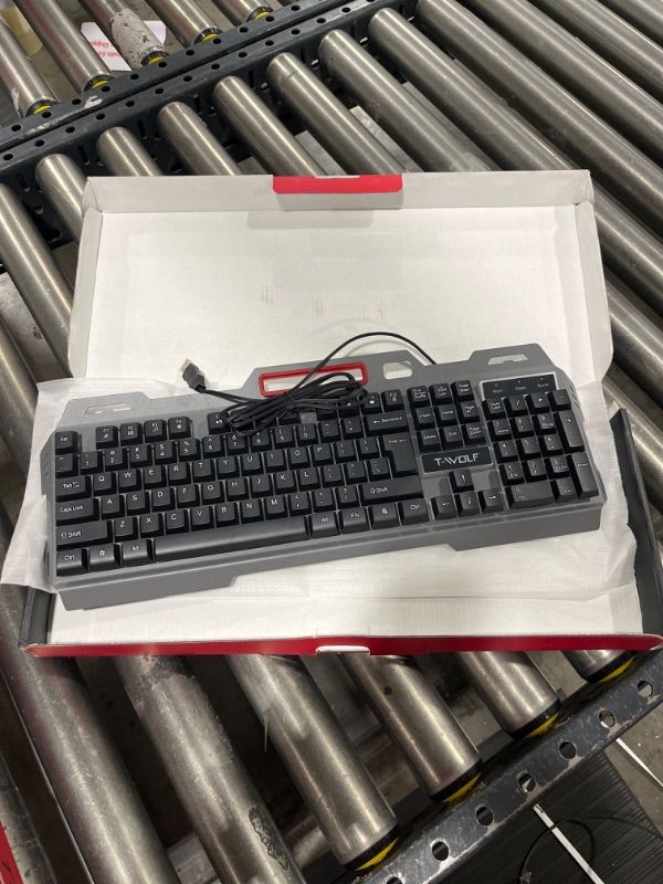 Photo 1 of RGB LED Backlit Gamer Keyboards USB Wired Keyboard Computer Game Keyboard for PC Laptop