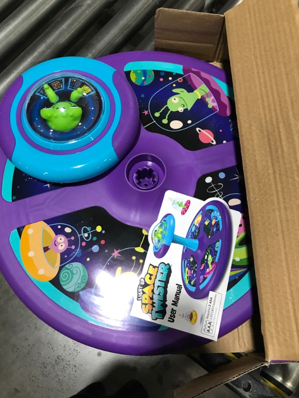 Photo 3 of MindSprout Light-Up Space Twister | 360° Sit Twist and Spin, Toddler Toys Age 2, 3, 4, 5, Birthday for Boy Girl, 18 Months +, LED Lights, Kids Toy Indoor or Outdoor for 2 Year Old (Patent Pending)