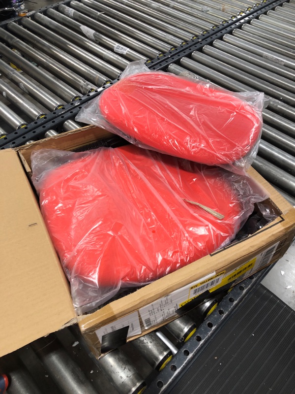 Photo 1 of Small Red Fabric Task Chair with Swivel Seat
