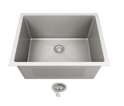 Photo 1 of 24 in. x 18 in. x 12 in. Stainless Steel Undermount Laundry/Utility Sink
