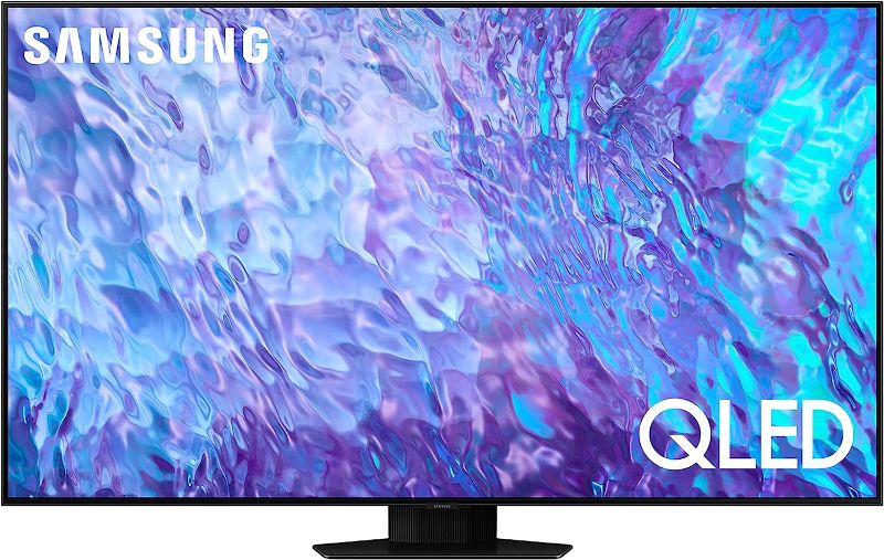 Photo 1 of SAMSUNG 55-Inch Class QLED 4K Q80C Series Quantum HDR+, Dolby Atmos Object Tracking Sound Lite, Direct Full Array, Q-Symphony 3.0, Gaming Hub, Smart TV with Alexa Built-in (QN55Q80C, 2023 Model)
