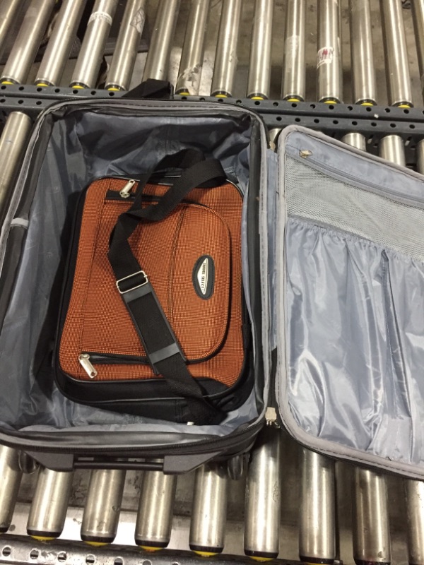Photo 3 of 
Travel Select Amsterdam Expandable Rolling Upright Luggage, Orange, 2-Piece Set