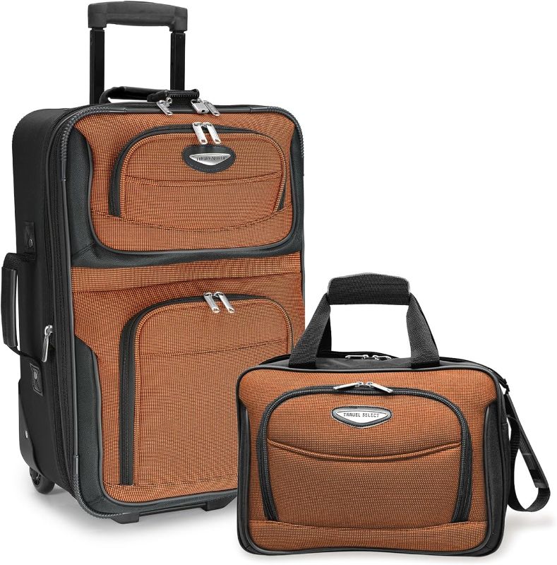 Photo 1 of 
Travel Select Amsterdam Expandable Rolling Upright Luggage, Orange, 2-Piece Set