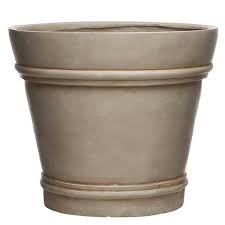 Photo 1 of 2 Barcelona Large 16.1 in. x 13.39 in. 24 qt. Concrete Outdoor Planter