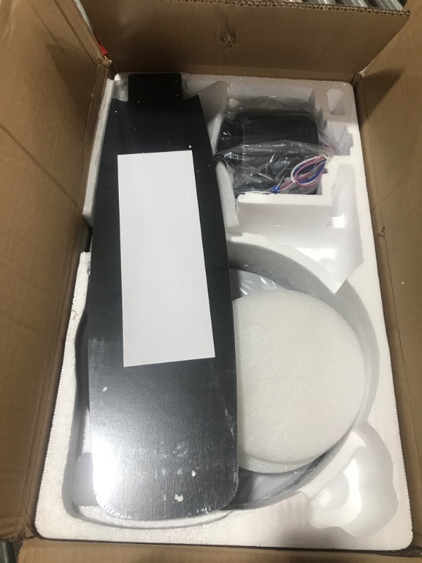 Photo 1 of PXLISIE 52-Inch Ceiling Fans with Lights, Black Ceiling Fan with Remote Control, Modern Ceiling Fan with 5 Reversible Walnut/Black Blades for Patio Farmhouse, Bedroom, Silent DC Motor and Matte Black