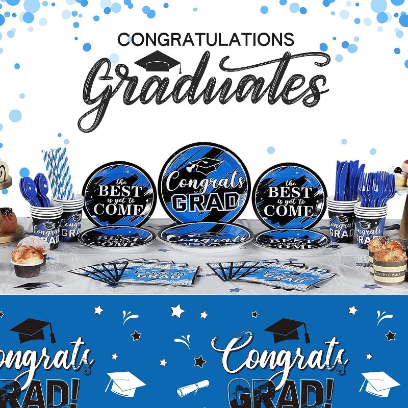 Photo 1 of 193 Pcs Congrats Grad Party Supplies Set Graduation Decoration Class