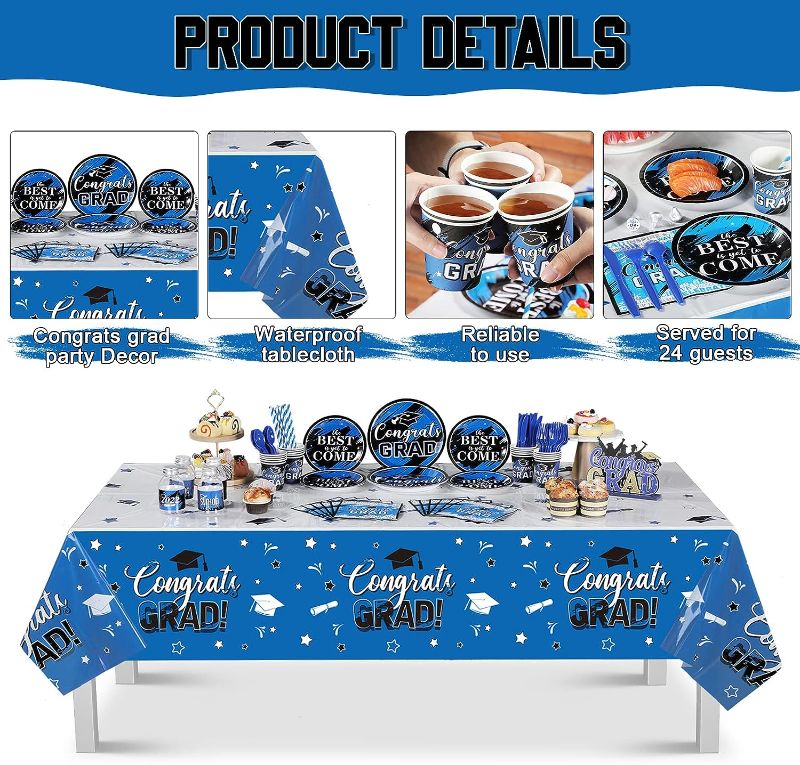 Photo 1 of 193 Pcs Congrats Grad Party Supplies Set Graduation Decoration Class