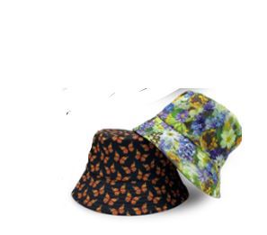 Photo 1 of 2Pcs Bucket Hat for Men Women, Reversible Double-Side-Wear Sun Hats for Couples Summer Travel Beach Caps One Size