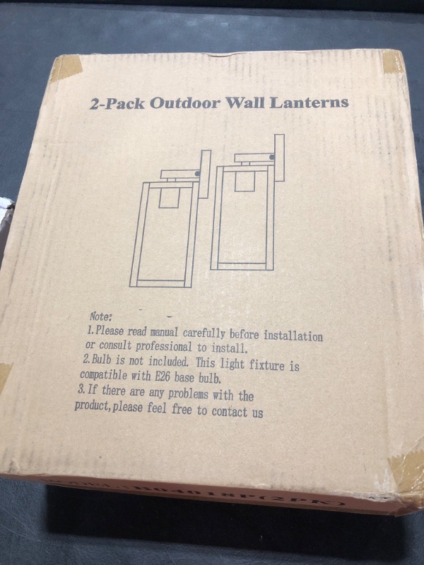 Photo 1 of 2 PACK OUTDOOR WALL LANTERNS 