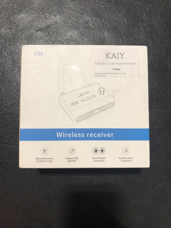 Photo 2 of KAIY Bluetooth 5.3 Receiver for Home Stereo, aptX Low Latency & HD Bluetooth Music Audio Adapter for Speakers/Wired Speakers/Home Music Streaming Stereo System, Support Optical RCA AUX 3.5mm
