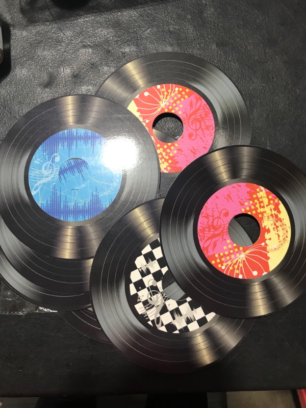 Photo 1 of 20pcs Paper Record Decorations for Home, Studio, Class Decorations