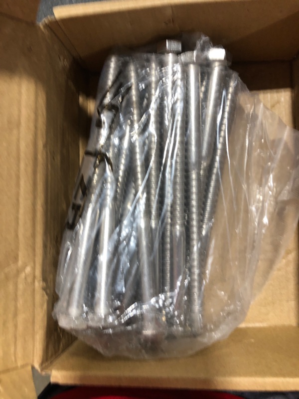 Photo 2 of 3/8" x 6" Hex Head Lag Screws Bolts 20Pcs 304 Stainless Steel 18-8, Partial Thread, Hexagon Head Wood Screws by SG TZH 20 3/8-16 x 6"