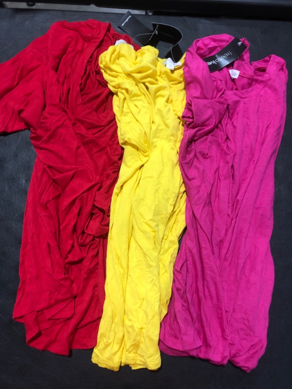 Photo 1 of [Size L]Free to Live 3 Pack Dolman Short Sleeve Business Casual Tops for Women Travel Clothes Dressy Shirts Summer Fall Tunic Outfits
