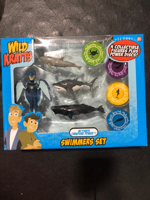 Photo 2 of Wild Kratts Swimmers Action Figure Toys, 4-Pack - Activate Creature Power - Officially Licensed - Collectible Figures & Discs - Set of 4 - Great Gift for Kids - Ages 3+