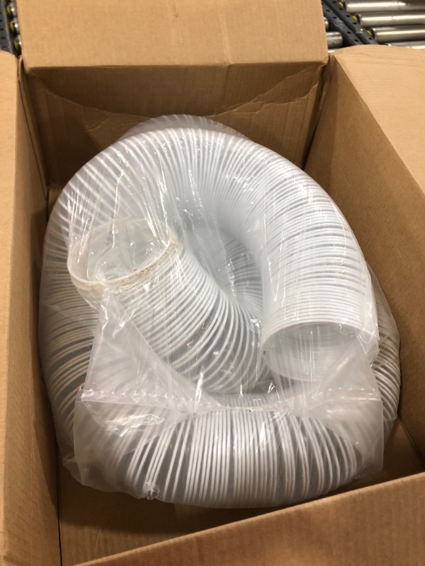 Photo 2 of POWERTEC 70143 PVC Dust Collection Hose (4 Inch x 20 Feet), Flexible Clear View Heavy Duty PVC Hose