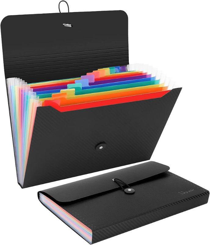 Photo 1 of Expanding File & Cover Folder with Labels, Rainbow