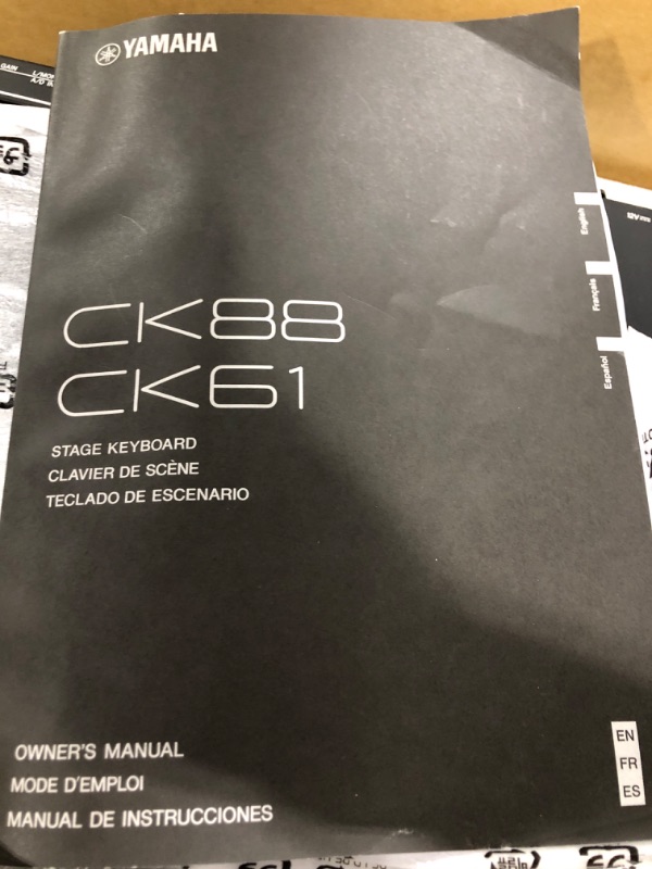 Photo 1 of Yamaha CK Series 61-Key Stage Keyboard with Built-In Speakers, Black (CK61) Stage Keyboard 61-Key