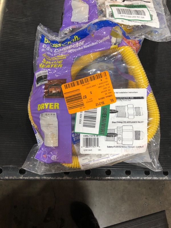 Photo 2 of 1/2 in. MIP x 1/2 in. MIP x 48 in. Gas Connector (3/8 in. O.D.) with Safety+Plus2 Thermal Excess Flow Valve (28,300 BTU)