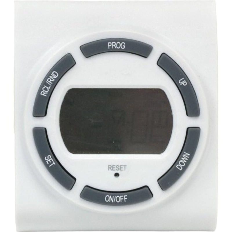 Photo 1 of 15 Amp 7-Day Indoor Plug-In Digital Polarized Timer, White