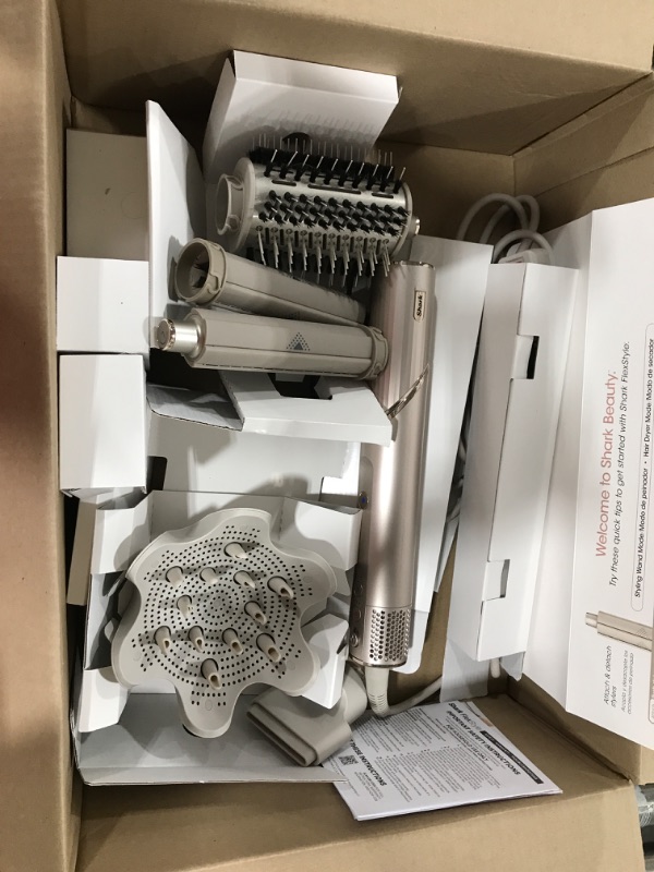 Photo 2 of Shark HD435 FlexStyle Air Styling & Drying System, Powerful Hair Blow Dryer & Multi-Styler with Auto-Wrap Curlers, Curl-Defining Diffuser, Oval Brush, & Concentrator Attachment, Stone
