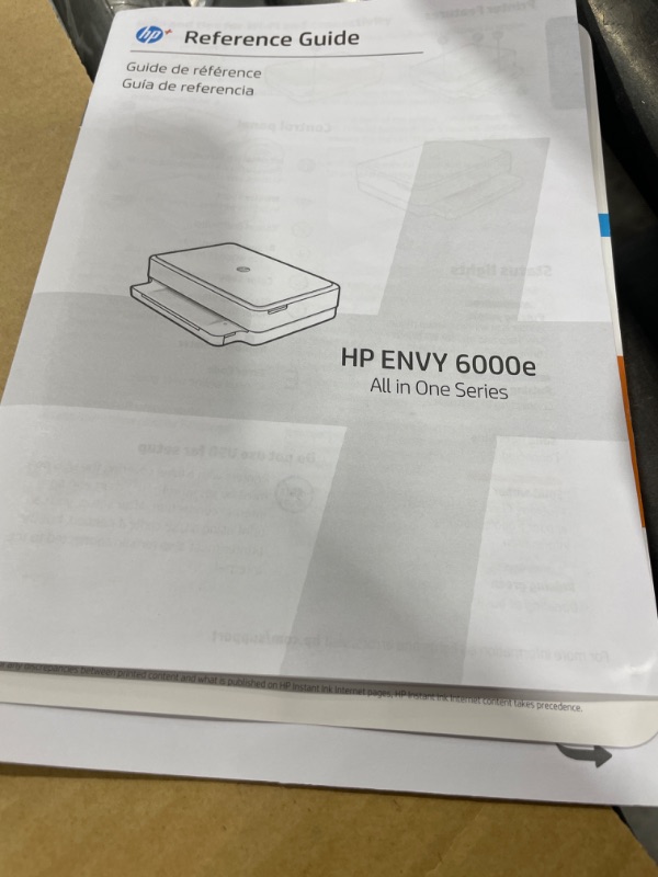 Photo 3 of For parts only ENVY 6055e Wireless Inkjet Printer with 6 months of Instant Ink Included with HP+