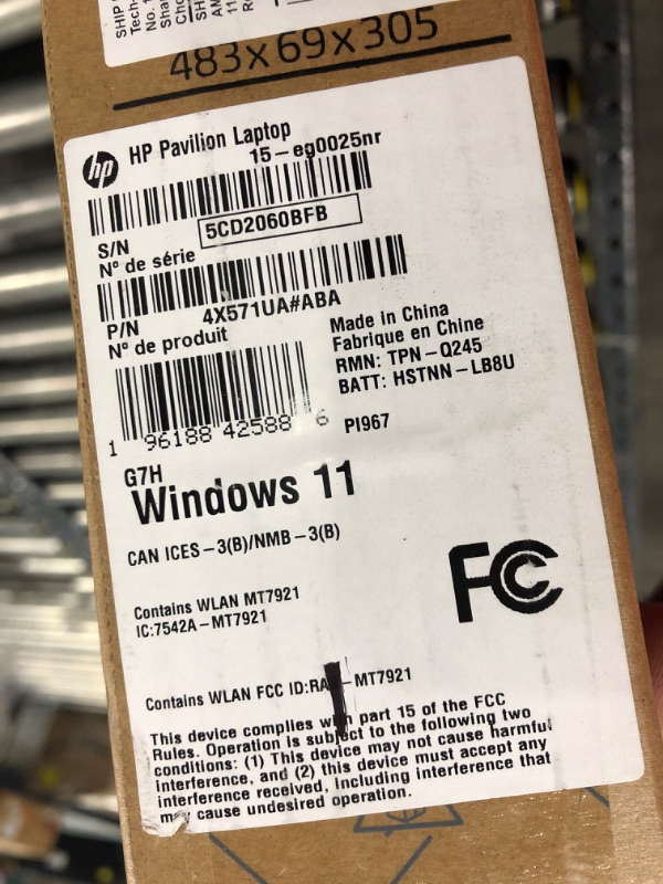 Photo 1 of HP Pavilion 15 Laptop, 11th Gen Intel Core i7-1165G7 Processor, 16 GB RAM, 512 GB SSD Storage, Windows 11 Pro, with Microsoft 365 Family | 15-Month Subscription | PC/Mac Download