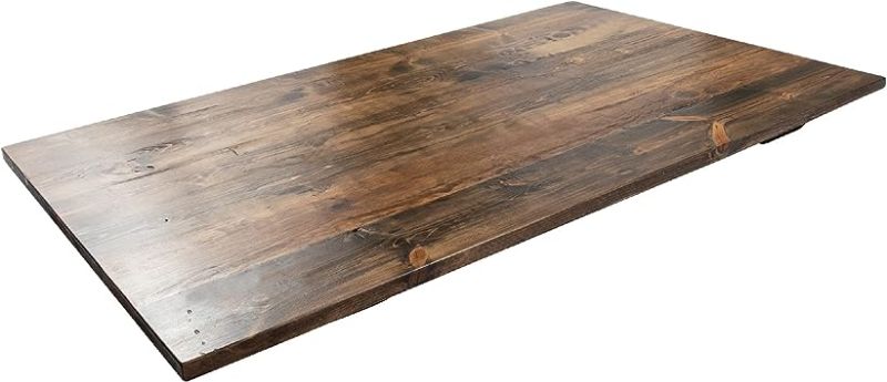 Photo 1 of Restore by Pipe DÉCOR Solid Wood Desk or Dining Table Top, Reclaimed Ponderosa Pine in Trail Brown, 