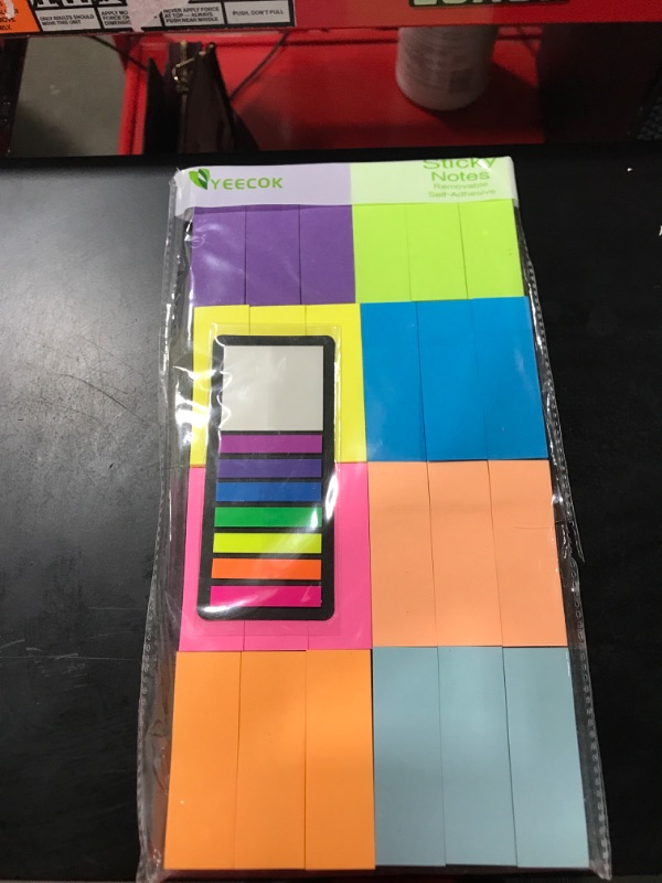 Photo 2 of (24 Pack) Sticky Notes 1 x 3 in, 8 Colors Post Self Sticky Notes Pad Its, Bright Post Stickies Colorful Sticky Notes for Office, Home, School, Meeting, 82 Sheets/pad 1X3 inch