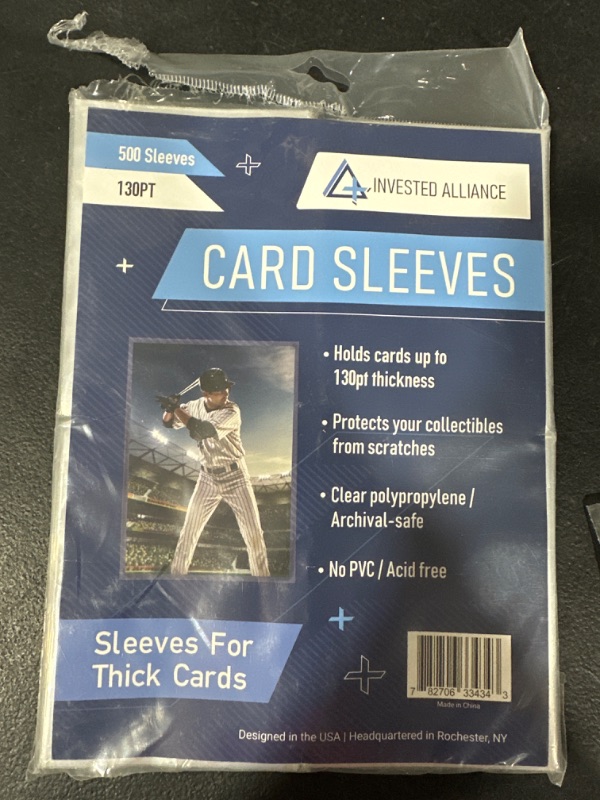 Photo 2 of 130PT Penny Sleeve for Thick Cards | Card Sleeves. Baseball Card Sleeves. Soft Trading Card Sleeve. Penny Sleeve for Trading Cards. Clear Card Sleeves. Pro Sports Card Sleeves. (130PT - 500 Pack) 130 Point 500 Pack