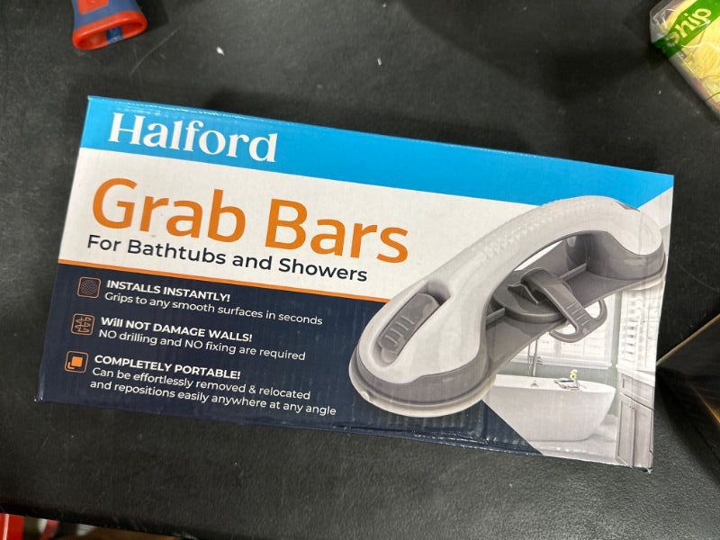 Photo 2 of 3 Suction Cup Grab Bars for Bathtubs and Showers, Shower Handles for Elderly Suction, Bathroom Accessories for Shower Chair, Grab Bars for Elderly for Wall, Handicap Grab Bars for Senior (2pack)