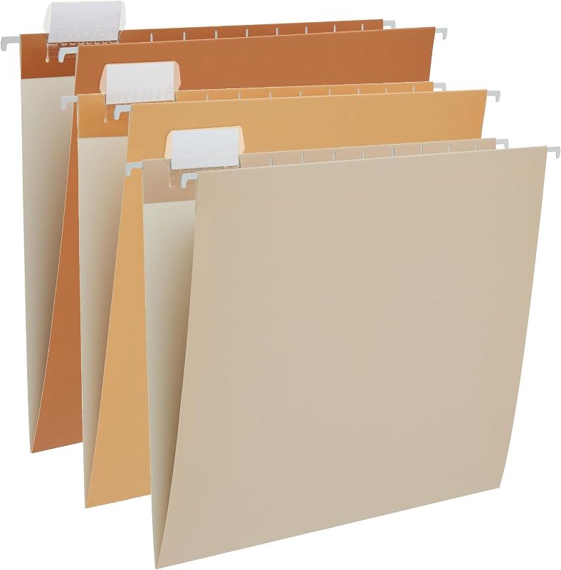 Photo 1 of Fei Bi 6 Pack Hanging folders File for Letter Size Cabinet Organizer 1/5 Cut Adjustable Labels