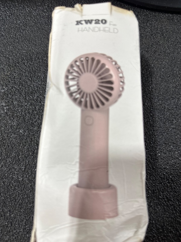 Photo 2 of 
Coohea Mini Handheld Fan 4800mAh Battery Portable Fan USB Rechargeable Eyelash Fan 3 Speeds Wind Powerful Makeup Fan Cute Small Fan with Base