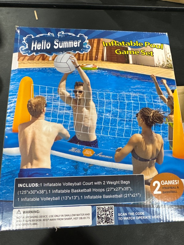 Photo 2 of Outdoor Water Water Toys Stand Stand Volleyball Basketball Entertainment Pool Floats for Kids