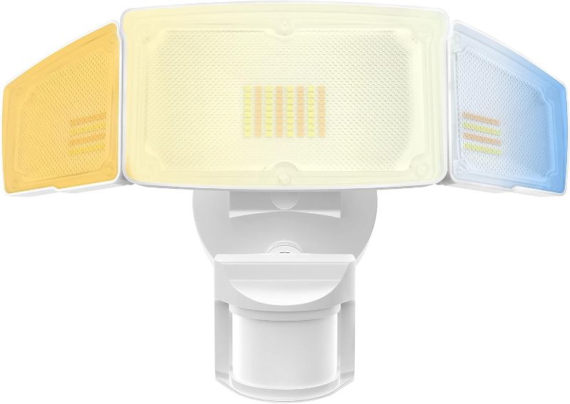 Photo 1 of 
JJC 4600LM 3CCT Selectable LED Security Lights Motion Sensor Flood Light Outdoor,40W(300W Equiv.) 5000K/4000K/3000K Adjustable Color Changing Security.