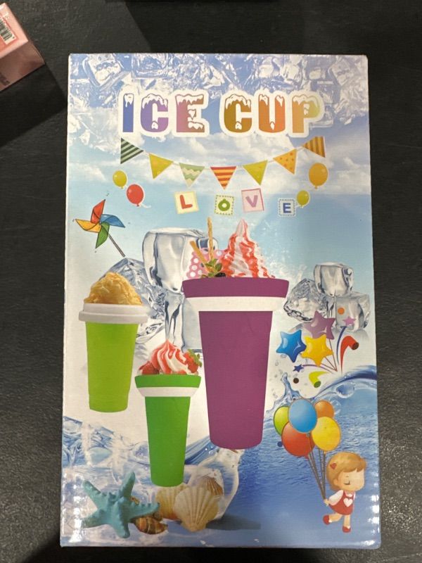 Photo 2 of 
Slushie Maker Cup,Tik Tok Trend Ice Cream Machines,Quick Frozen Squeeze Smoothie Cup Creative Gifts,Ice Blue
