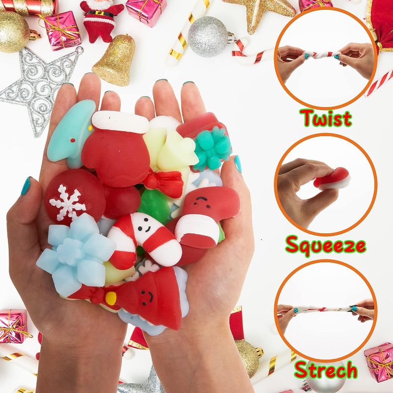 Photo 1 of 
Gardien 60pcs Mochi Squishy Toys, Christmas Mini Kawaii Squishies Cute Squeeze Toys Stress Reliever Anxiety Packs for Kids Party Favors, Birthday Gift