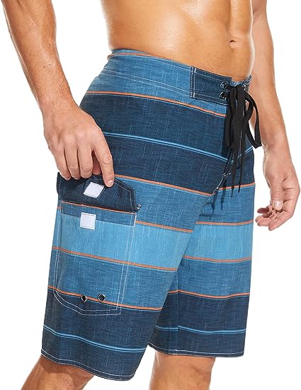 Photo 1 of 34  LETSHOLIDAY Men’s Swim Trunks Quick Dry Swimwear Beach Shorts with Side Pockets