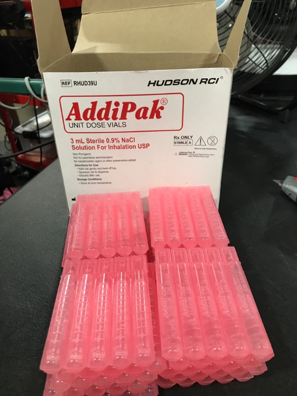 Photo 3 of Addipak Sterile Saline Solution 0.9% 5ML Model 200-59 ~ RHUD59U 100/BX Addipak Unit Dose Solutions - 5ml 100 ea Box with Pocket Pill Holder by GeoMetal™